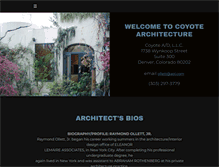 Tablet Screenshot of coyotearchitecture.com